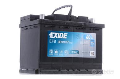 Batteria exide 60ah efb nuova