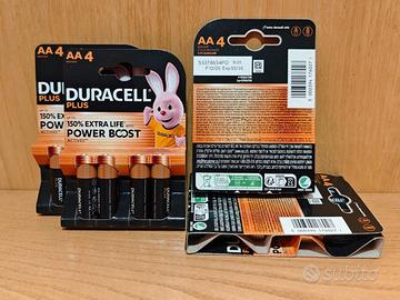 Batterie pile Stilo AA Duracell - 20 pezzi