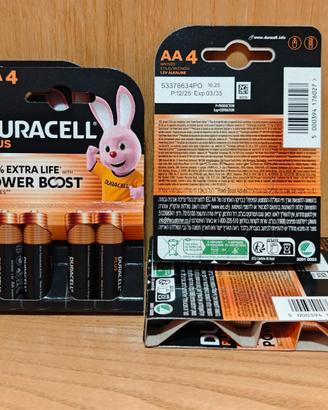 Batterie pile Stilo AA Duracell - 20 pezzi