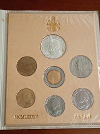 Divisionale Vaticano 1984 con 1000 lire d'argento