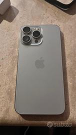 Iphone 15 pro max  titanio natural