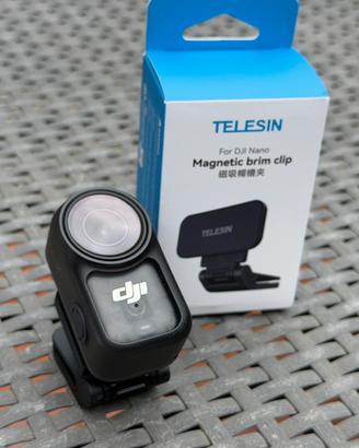 Telesin Supporto Clip Magnetico Dji Osmo Nano