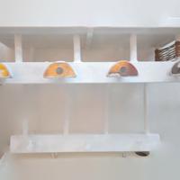 Attaccapanni grande artigianale in legno massello