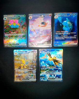 Venusaur Charizard Blastoise Alakazam Zapdos 151