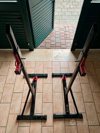 Rack regolabile con portapesi per homegym