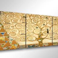Quadro moderno 3 pcs Klimt L’albero della vita