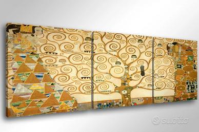 Quadro moderno 3 pcs Klimt L’albero della vita