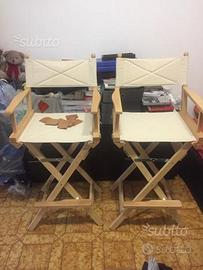 N 2 Sgabelli alti pieghevoli regista