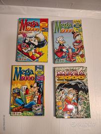 Lotto 4 fumetti Mega Disney Paperino Zio Paperone