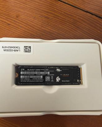 SSD western digital sn850x  da 2tb ultra veloce