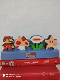 Super Mario Bros Icon Light Try Me Lampada