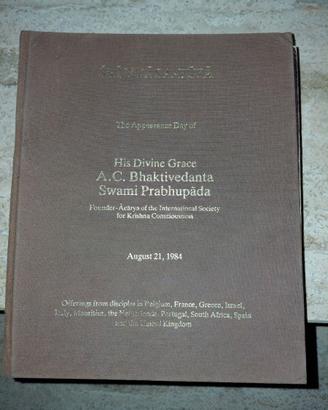 Vyasa Puja 1984
