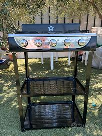 Cucina a gas 5 fuochi da giardino