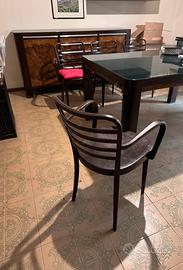 Arredo Deco’  in palissandro e radica. Vintage