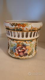 Portavaso Cachepot in ceramica Deruta 