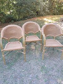 Set sedie da giardino
