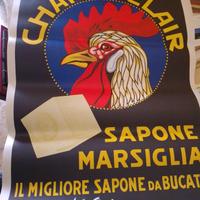 manifesto poster pubblicitario chante Clair sapone