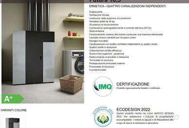 Caldaia aria calda a pellet