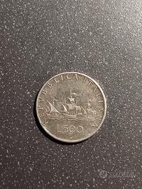 Moneta Lire 500 1964 caravelle Repubblica Italiana