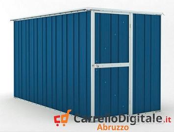 deposito attrezzi giardino 175x307cm 5,4mq blu