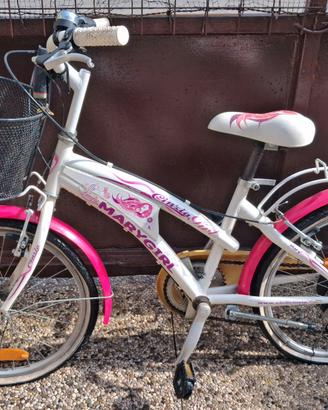BICICLETTA DA BAMBINA CON CESTINO 6-12 ANNI