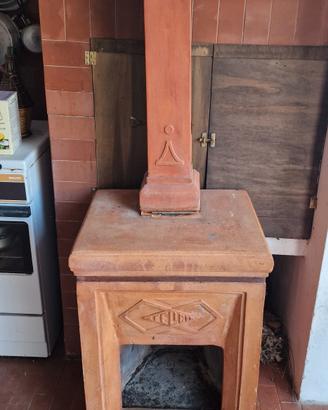 stufa in terracotta