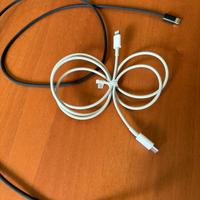 Cavi lightining to usb-c set di due bianco/nero