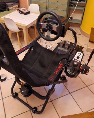 Postazione guida completa richiudibile.