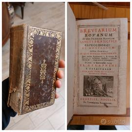 Antico Breviario Breviarum Romanum 1759 Frati Capp