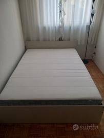 Letto matrimoniale completo IKEA con materasso