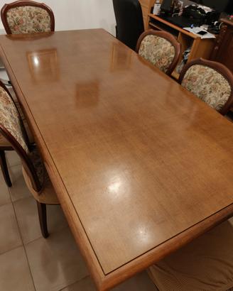 Tavolo classico vintage anni 60-70  con sedie