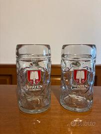 2 bicchieri birra 1 litro spaten munchen