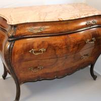 Comò Veneziano 700 bombato in radica di noce