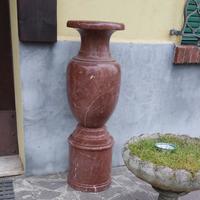 antichi  grandi vasi in marmo rosso levanto