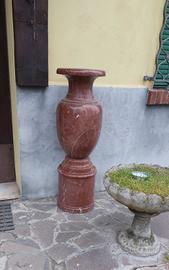 antichi  grandi vasi in marmo rosso levanto