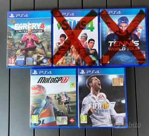 Lotto di 3 Videogiochi Playstation 4 Videogame PS4