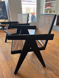 Due sedie a poltrona in vimini