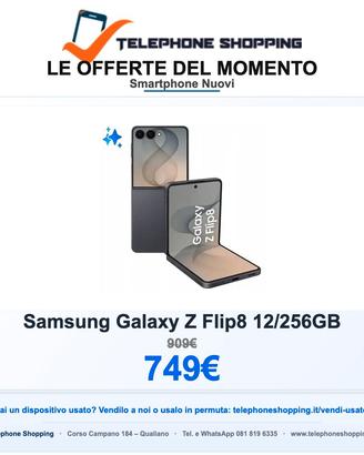 Samsung Galaxy Z Flip8 12/256GB Nuovo