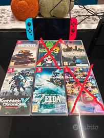 Nintendo Switch OLED + 4 Giochi – PERFETTA!