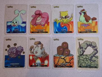 Lotto 8 Pokémon Lamincard Edibas 2005 Trasparenti 