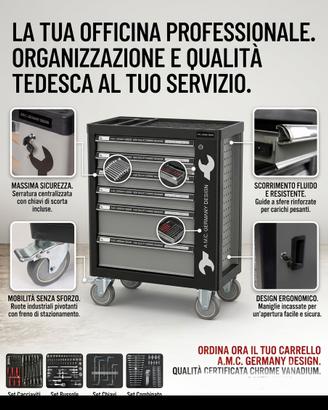 Carrello attrezzi professionale