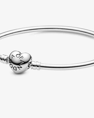 Bracciale Pandora nuovo rigido chiusura cuore