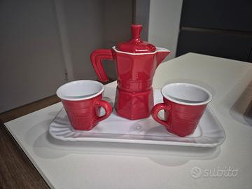 Servizio ceramica moka e tazzine Excelsa