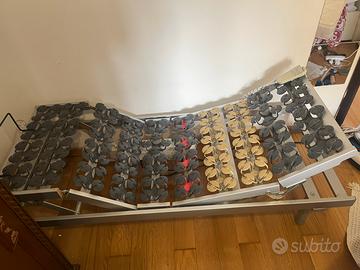 Rete motorizzata singola + materasso + telecomando