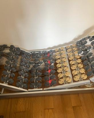 Rete motorizzata singola + materasso + telecomando