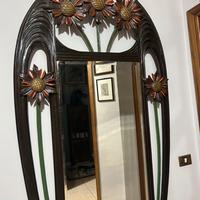 Specchiera in legno stile Liberty