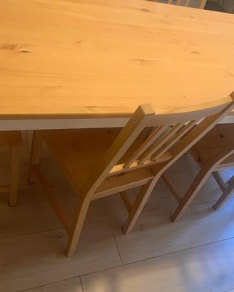 Tavolo IKEA PINNTORP 185x75 + 6 sedie