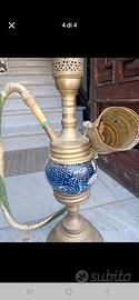 narghilè in ottone e vetro 