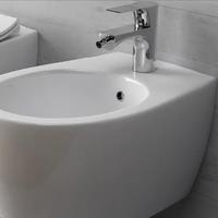 Bidet bianco lucido sospeso