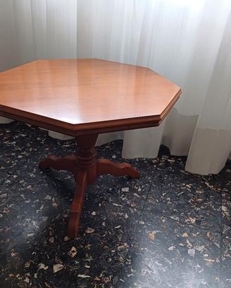 Tavolino ottagonale in legno 